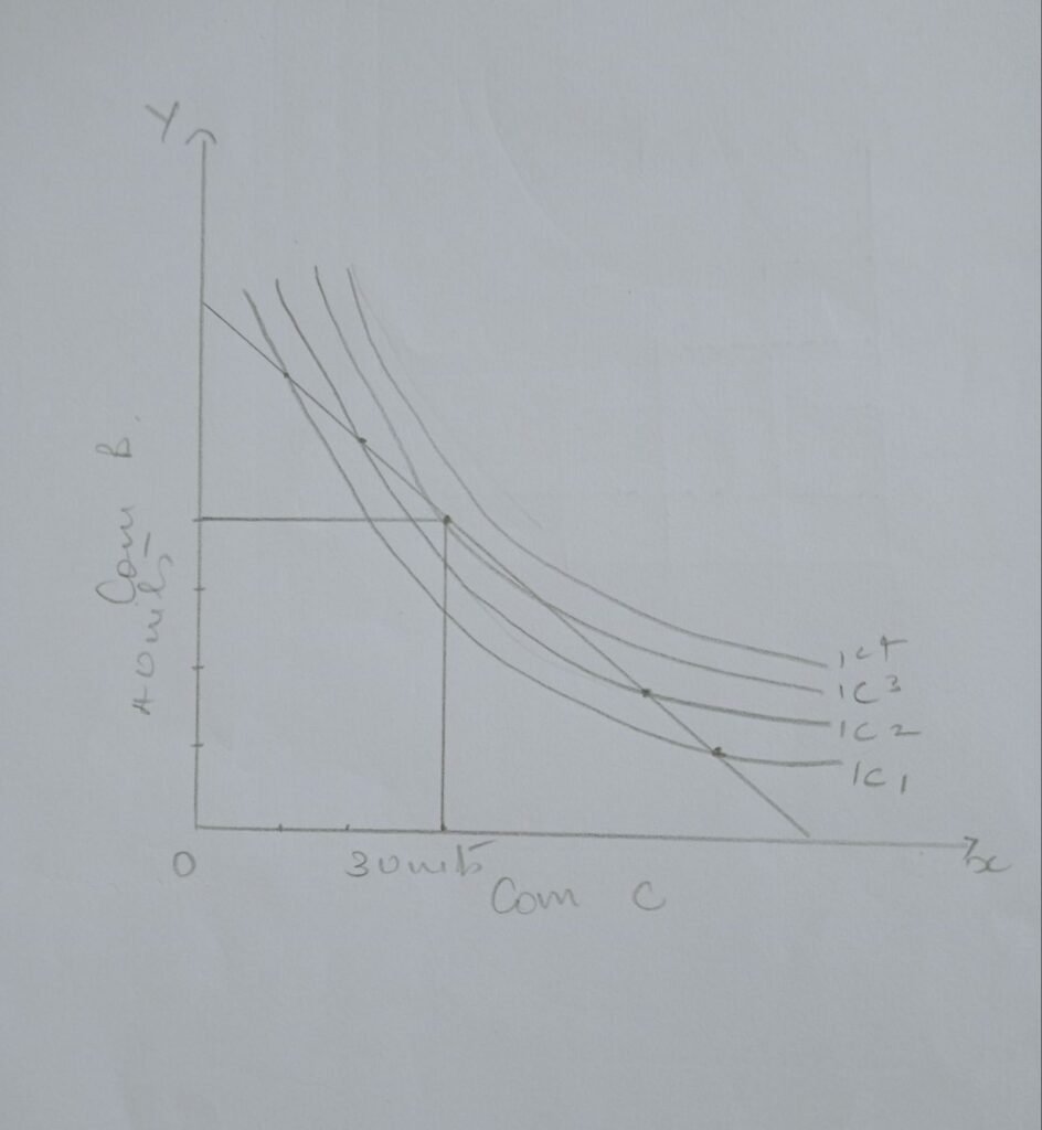 CONSUMER'S EQUILIBRIUM GRAPH